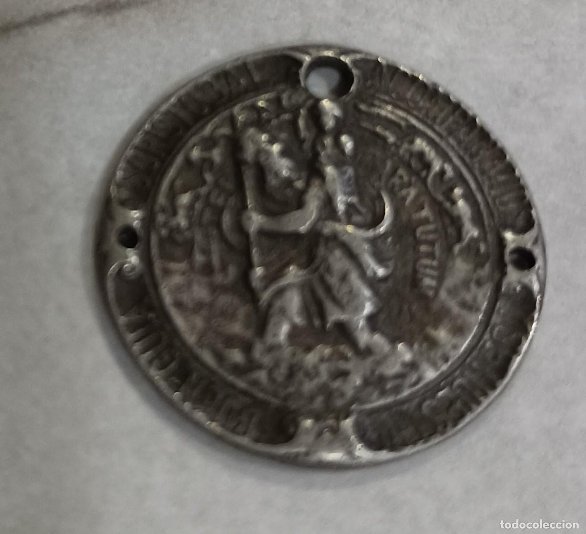 Antig&uuml;edades: MEDALLA SAN CRISTOBAL PLATA - Foto 1