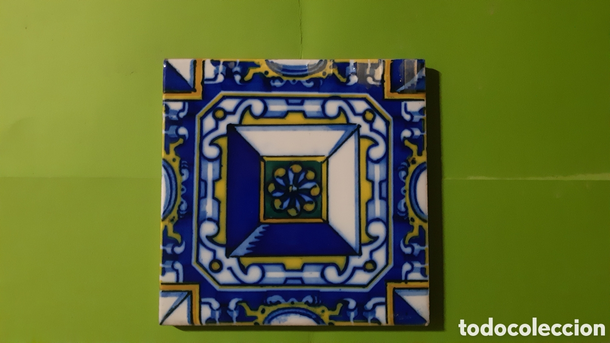 Antig&uuml;edades: Azulejo modernista punta de diamante - Foto 1