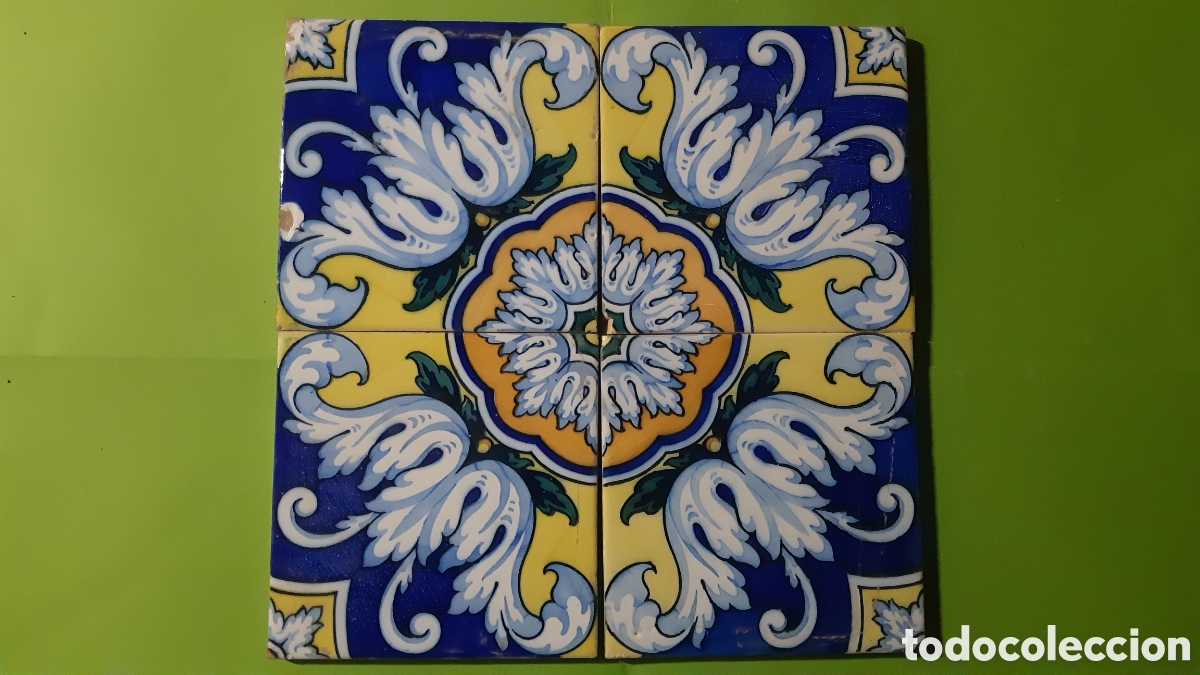 Antig&uuml;edades: Panel de azulejos modernistas - Foto 1