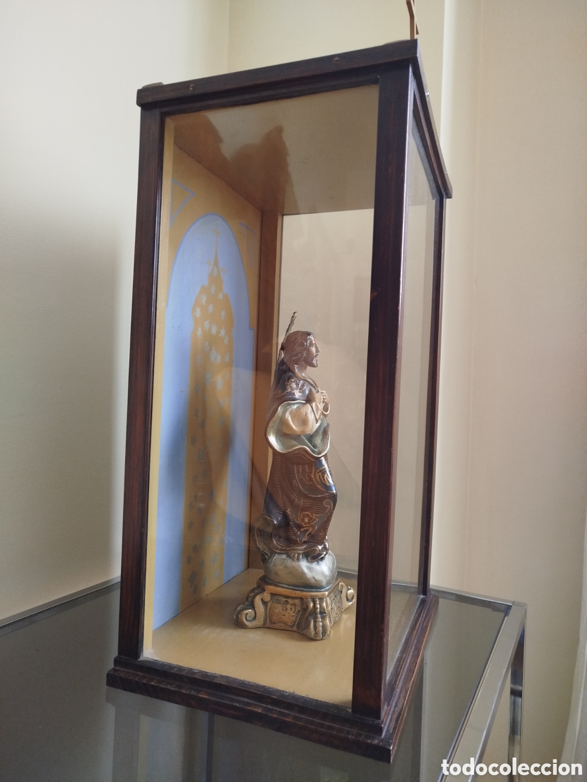 Antig&uuml;edades: Sagrado Coraz&oacute;n de Jes&uacute;s de estuco - Foto 6