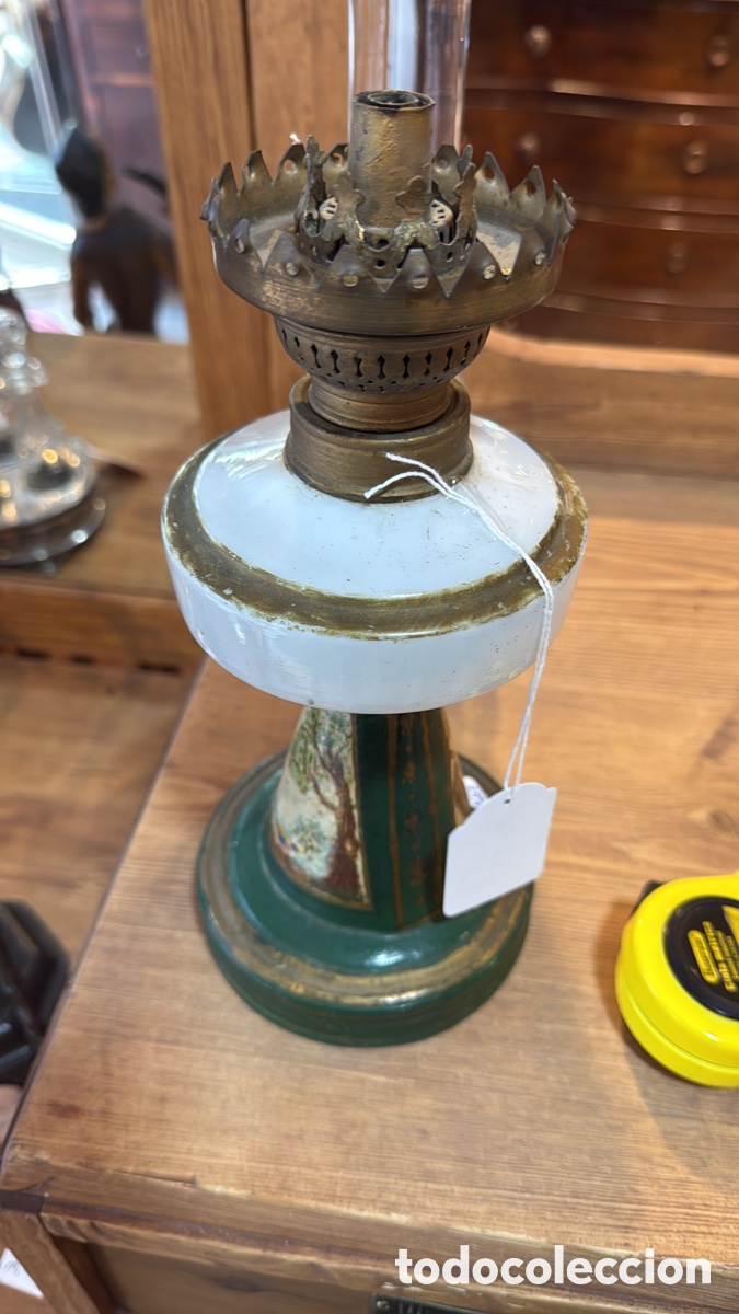 Antig&uuml;edades: QUINQU&Eacute; CER&Aacute;MICA ANTIGUO - Foto 4
