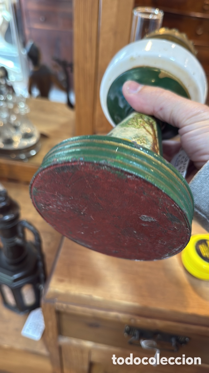 Antig&uuml;edades: QUINQU&Eacute; CER&Aacute;MICA ANTIGUO - Foto 5