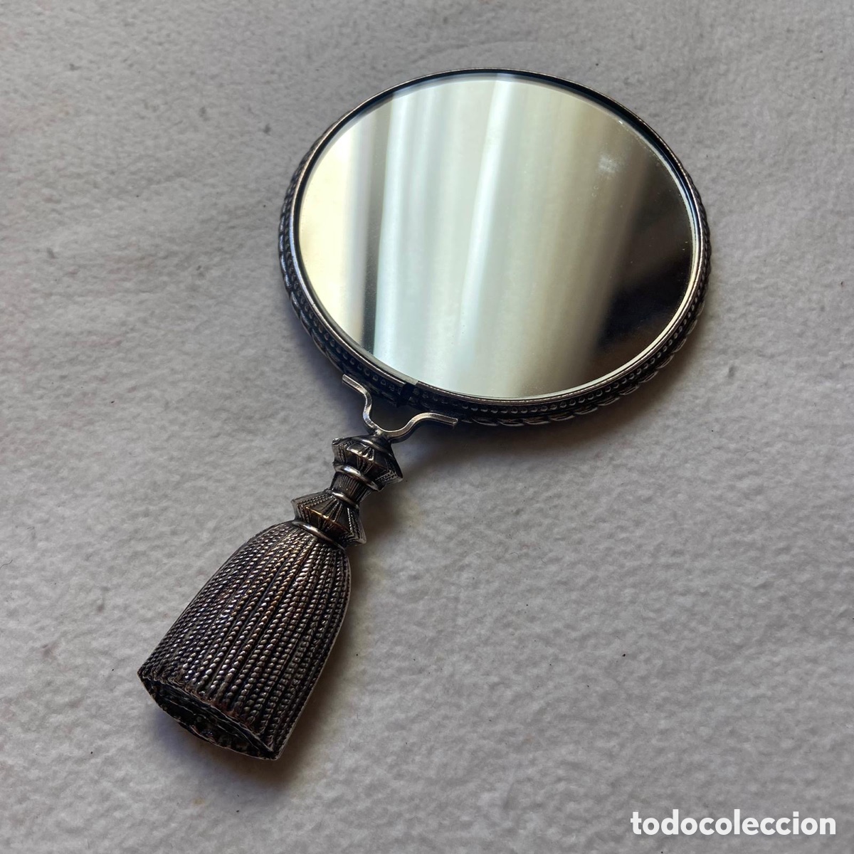 Antig&uuml;edades: Espejo de mano antiguo Art D&eacute;co - Foto 1