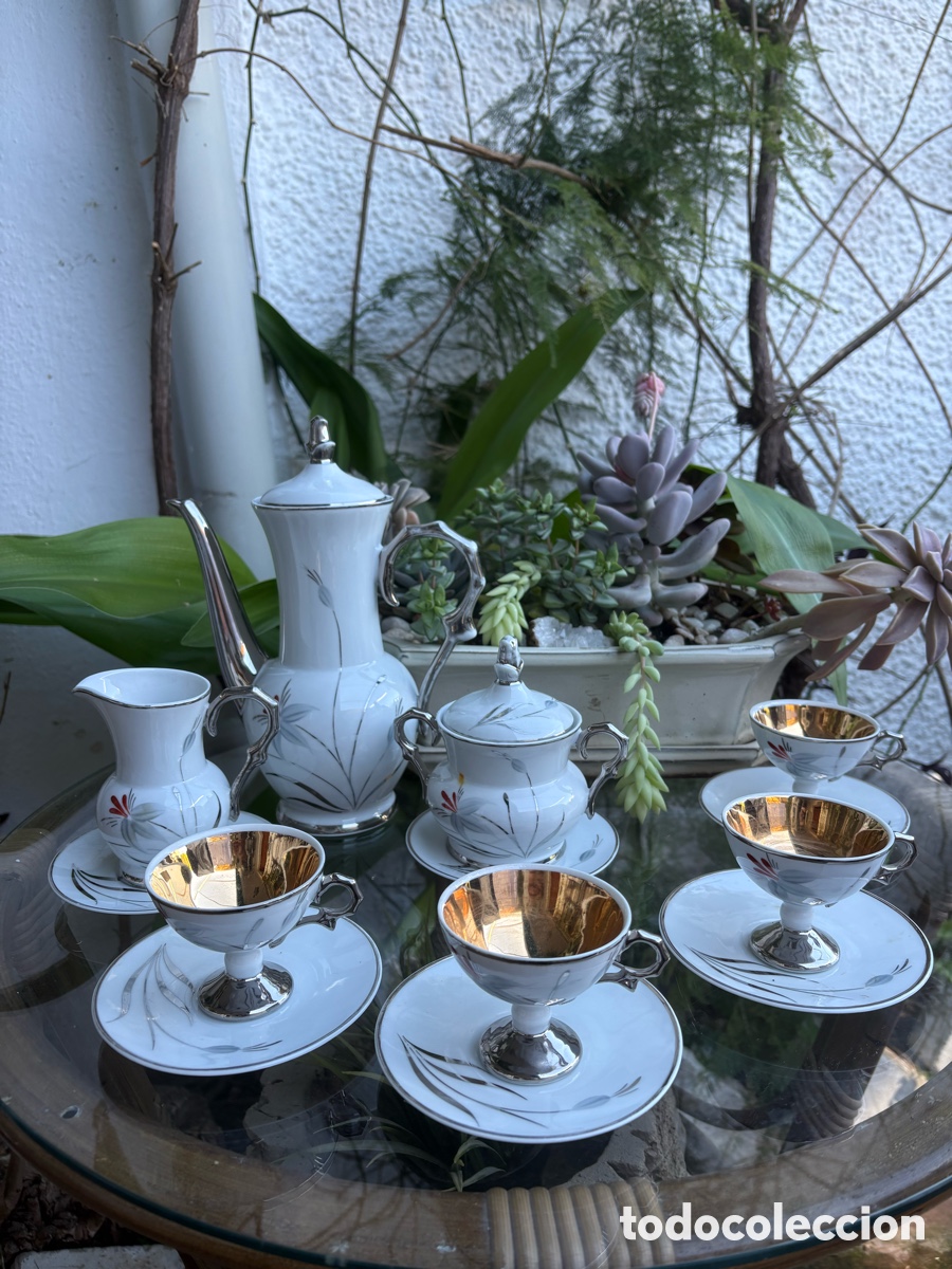 Antig&uuml;edades: JUEGO DE CAF&Eacute; VINTAGE - Foto 4