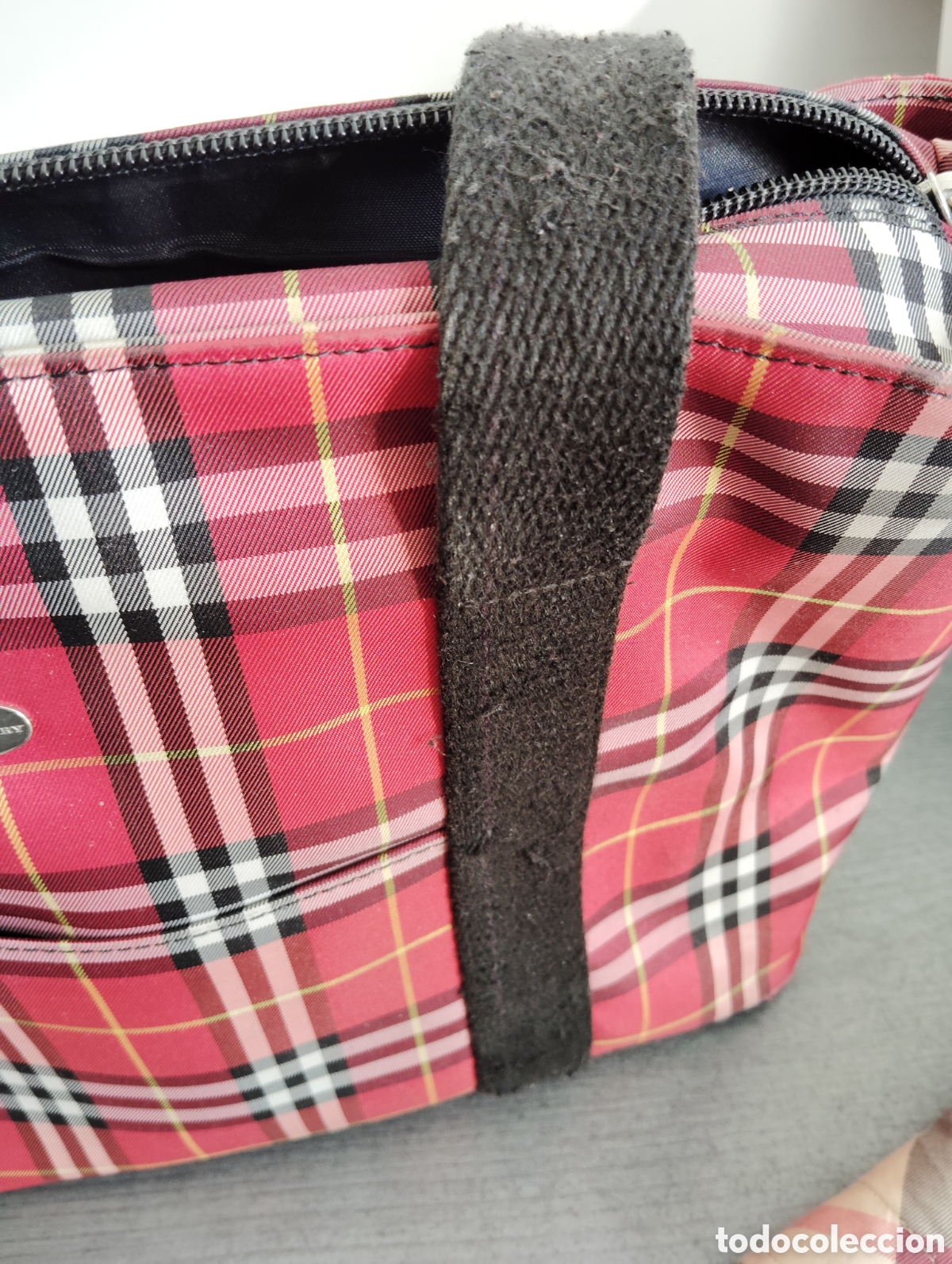 Antig&uuml;edades: Bolso burberry cl&aacute;sico de mano - Foto 2