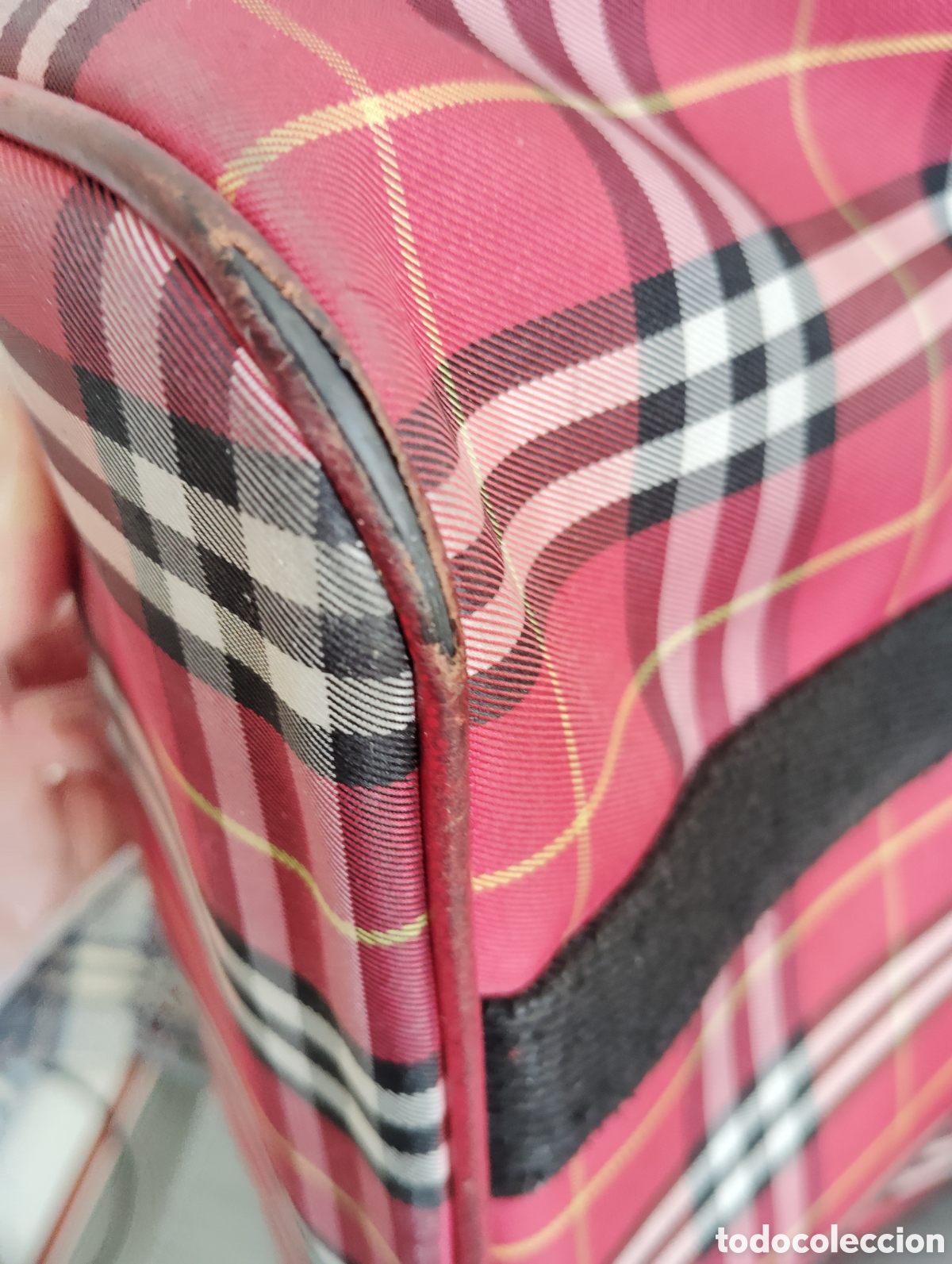 Antig&uuml;edades: Bolso burberry cl&aacute;sico de mano - Foto 8