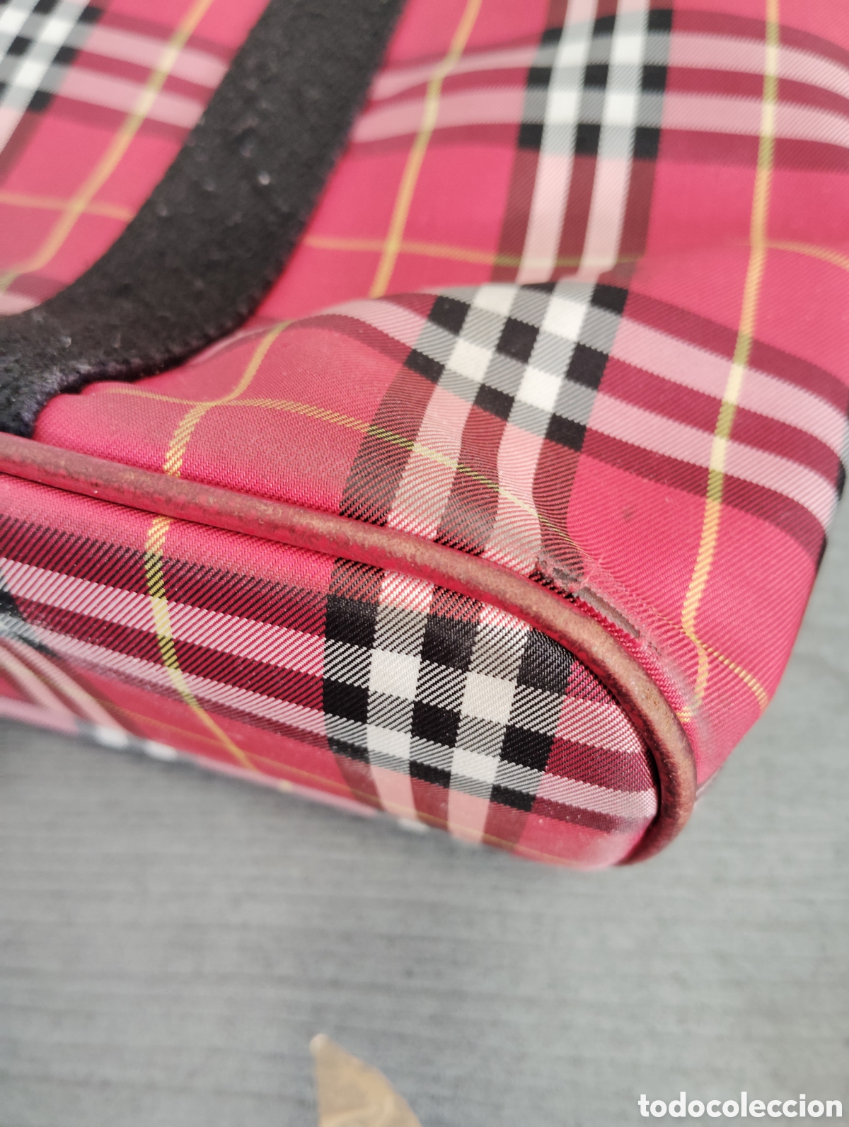 Antig&uuml;edades: Bolso burberry cl&aacute;sico de mano - Foto 9