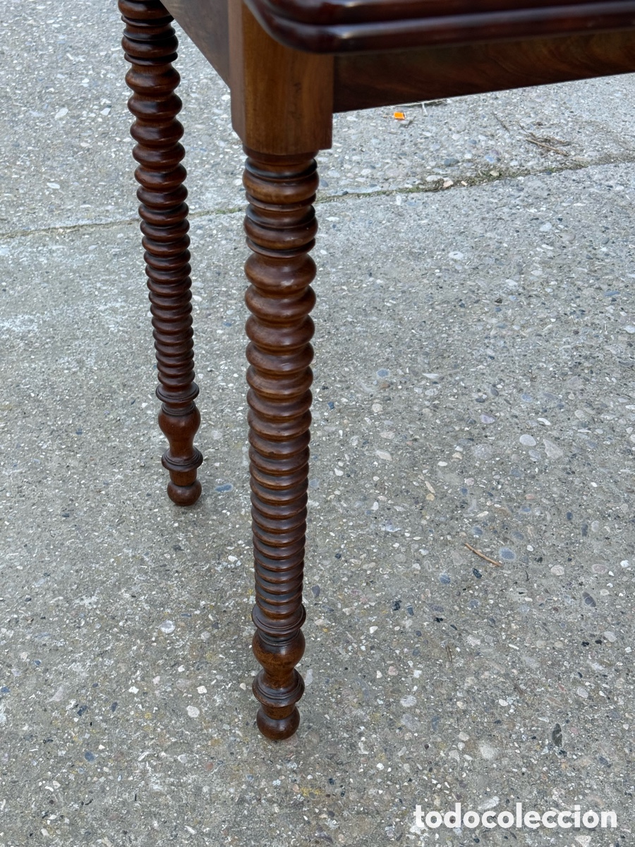 Antig&uuml;edades: Mesa de juego plegable. Caoba - Foto 2