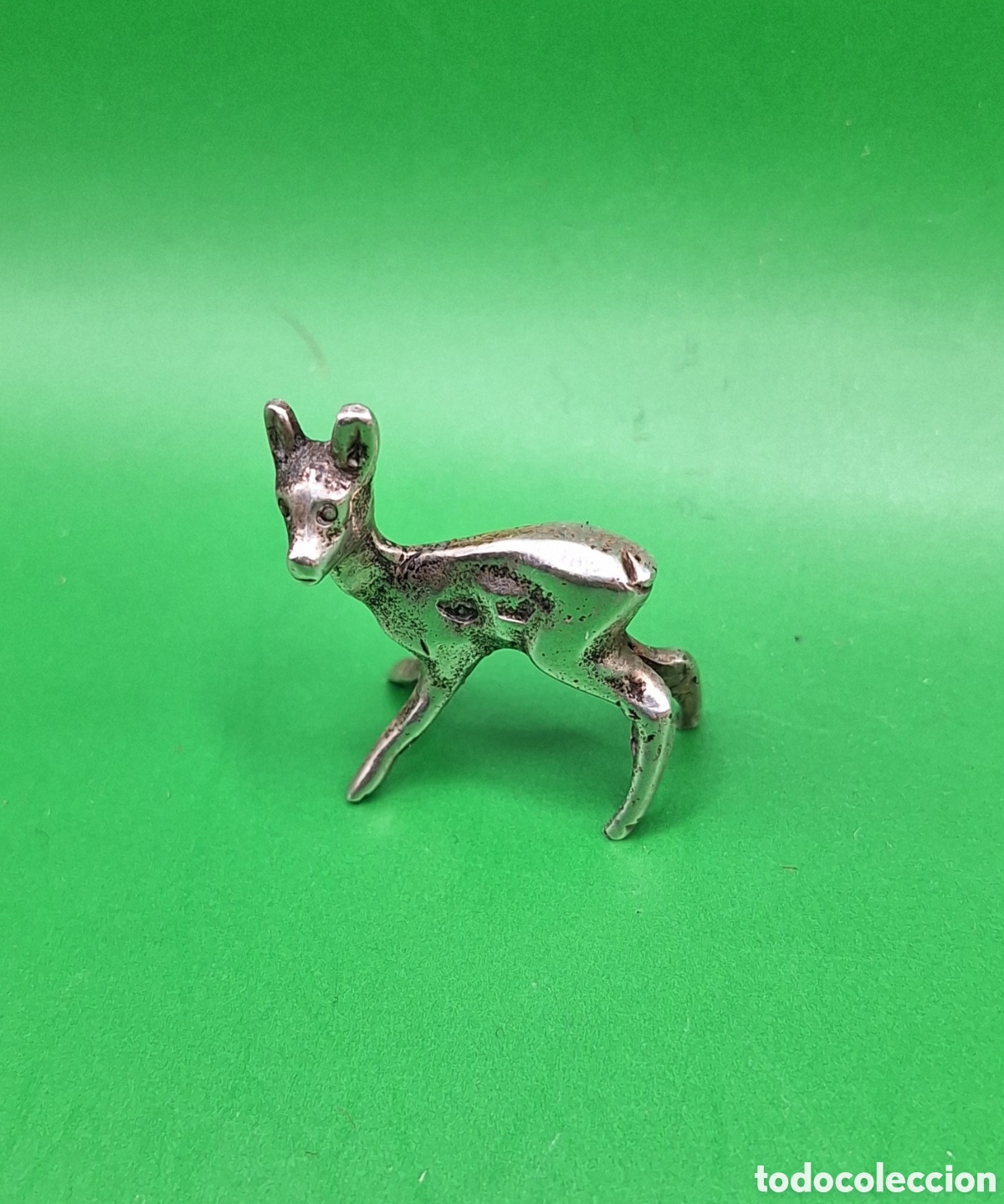 Antig&uuml;edades: Peque&ntilde;o Ciervo - Cervatillo de Plata - - Foto 3