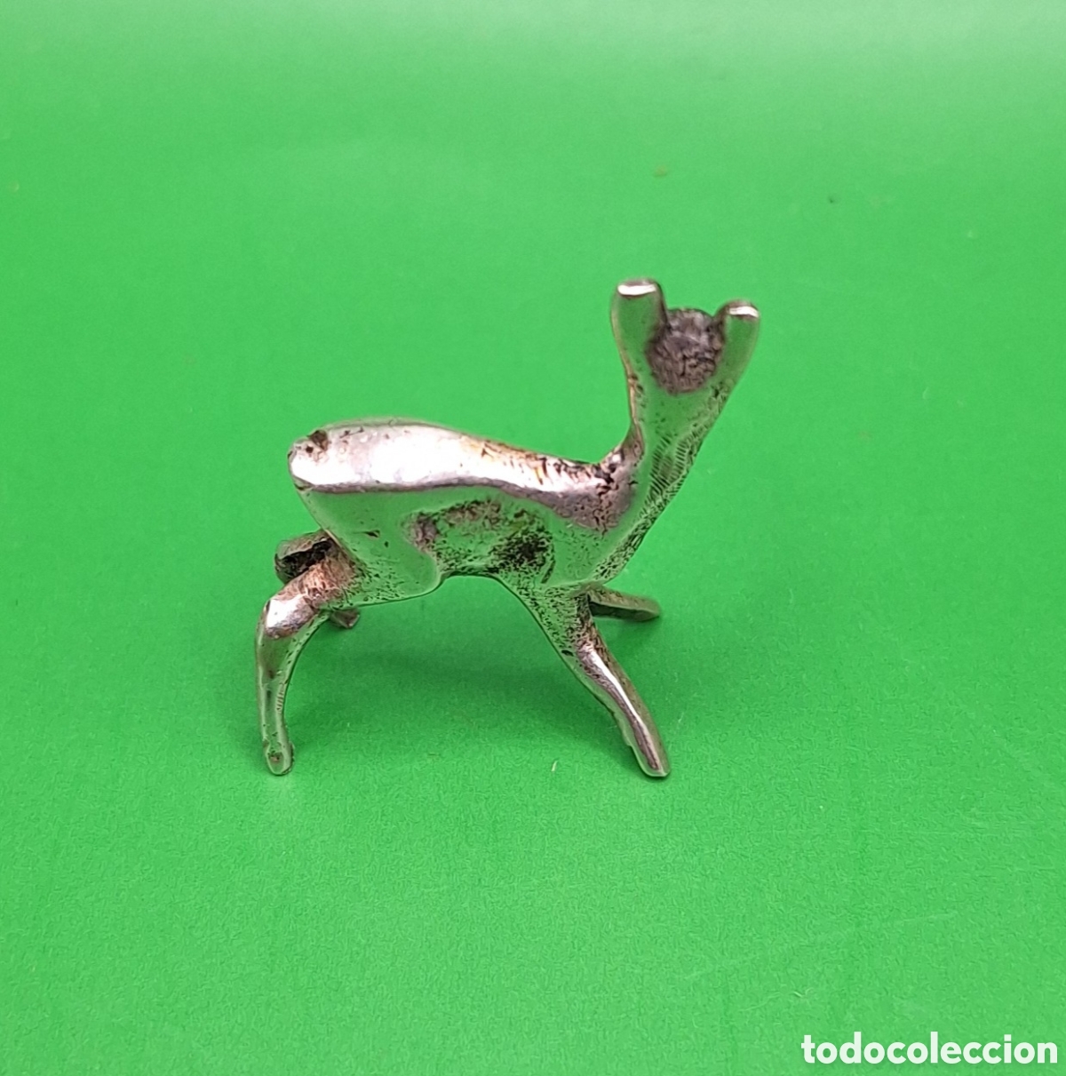 Antig&uuml;edades: Peque&ntilde;o Ciervo - Cervatillo de Plata - - Foto 5
