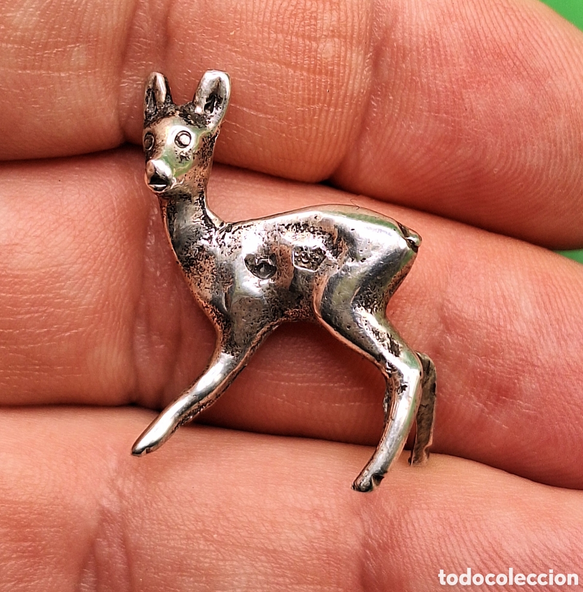 Antig&uuml;edades: Peque&ntilde;o Ciervo - Cervatillo de Plata - - Foto 7