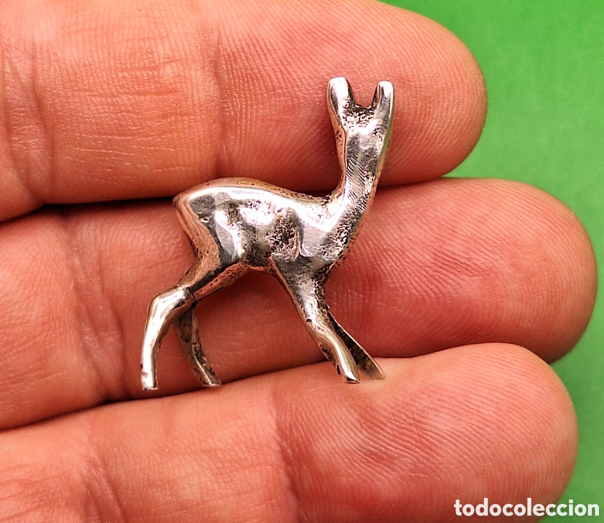 Antig&uuml;edades: Peque&ntilde;o Ciervo - Cervatillo de Plata - - Foto 8