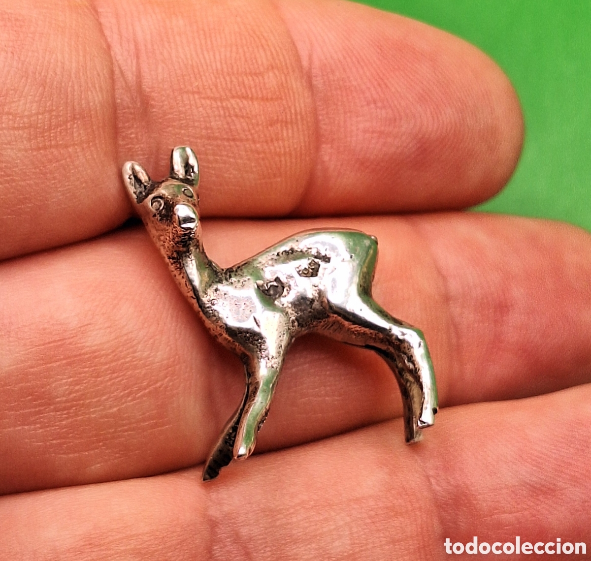 Antig&uuml;edades: Peque&ntilde;o Ciervo - Cervatillo de Plata - - Foto 9