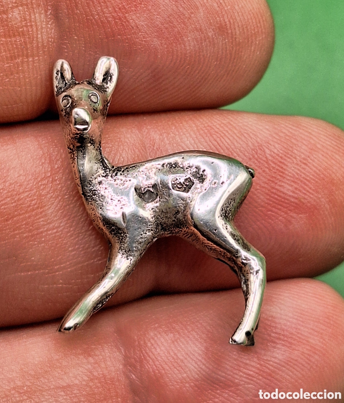 Antig&uuml;edades: Peque&ntilde;o Ciervo - Cervatillo de Plata - - Foto 10
