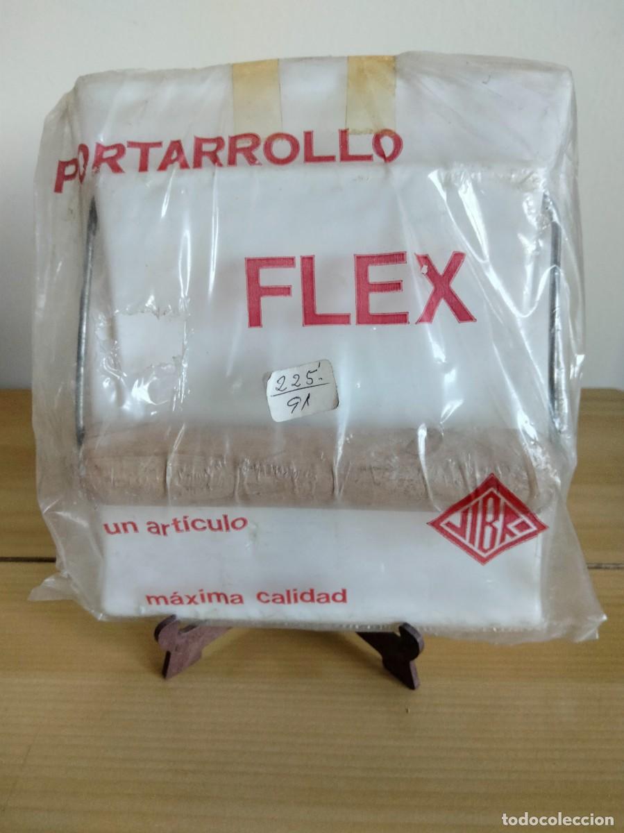 Antig&uuml;edades: ANTIGUO PORTARROLLO FLEX VIBRO - Foto 1