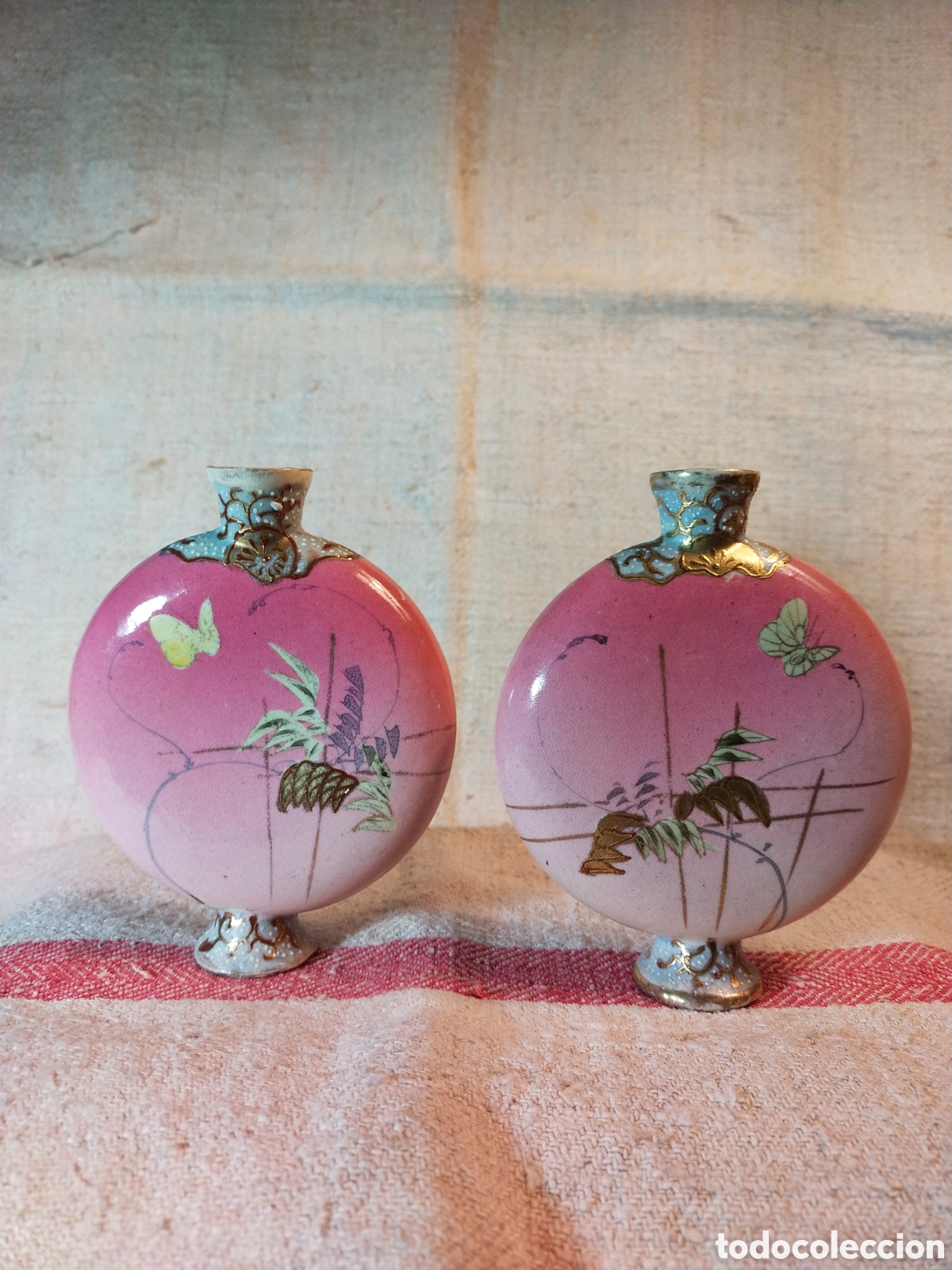 Antig&uuml;edades: Pareja de violetero o perfumero - Foto 2