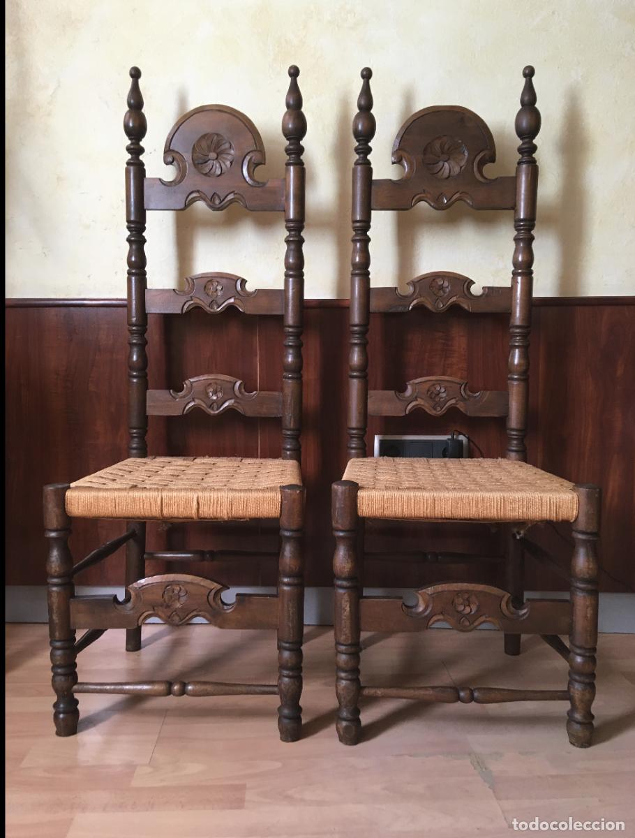 Antig&uuml;edades: 2 Sillas castellanas - Foto 1