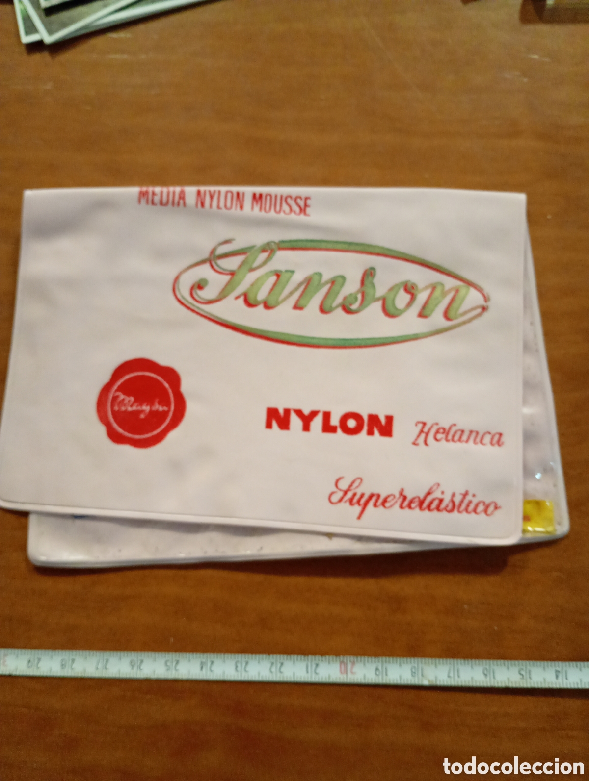 Antig&uuml;edades: Envoltorio envase media nylon mousse Sans&oacute;n magsa - Foto 1