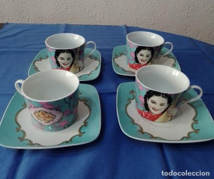 Antig&uuml;edades: Juego de cafe porcelana - Foto 2