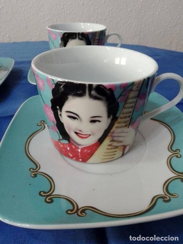 Antig&uuml;edades: Juego de cafe porcelana - Foto 4
