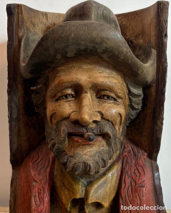 Antig&uuml;edades: Busto Hombre Fumando - Foto 2