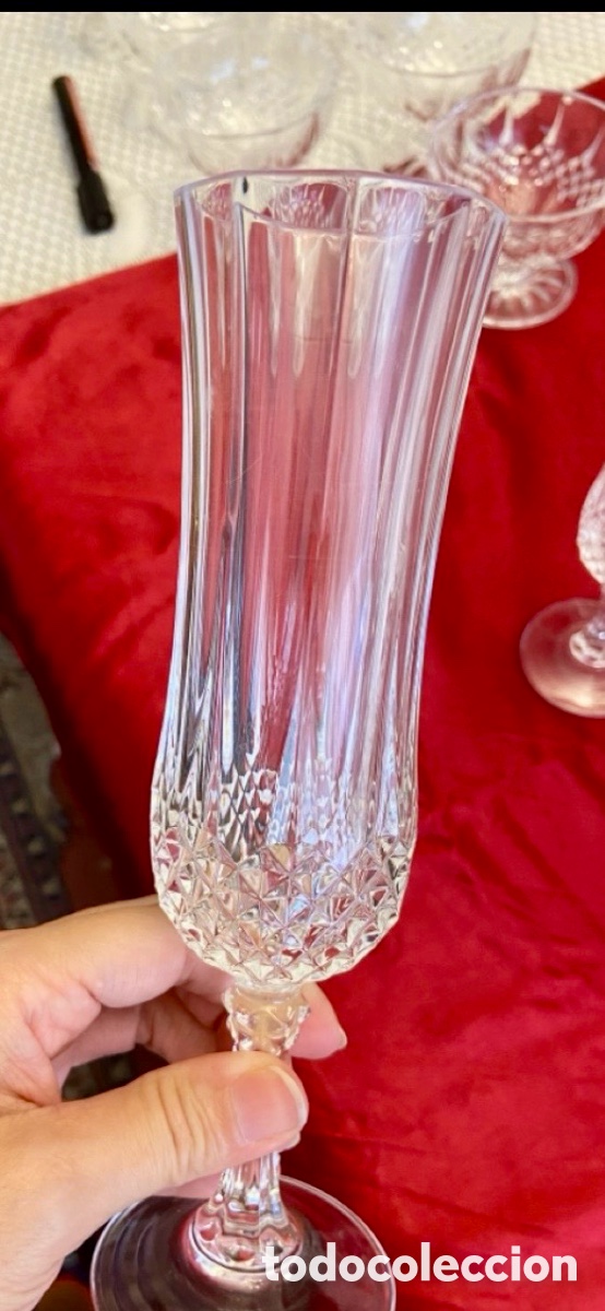 Antig&uuml;edades: Juego de copas de cristal de Arques - Foto 2