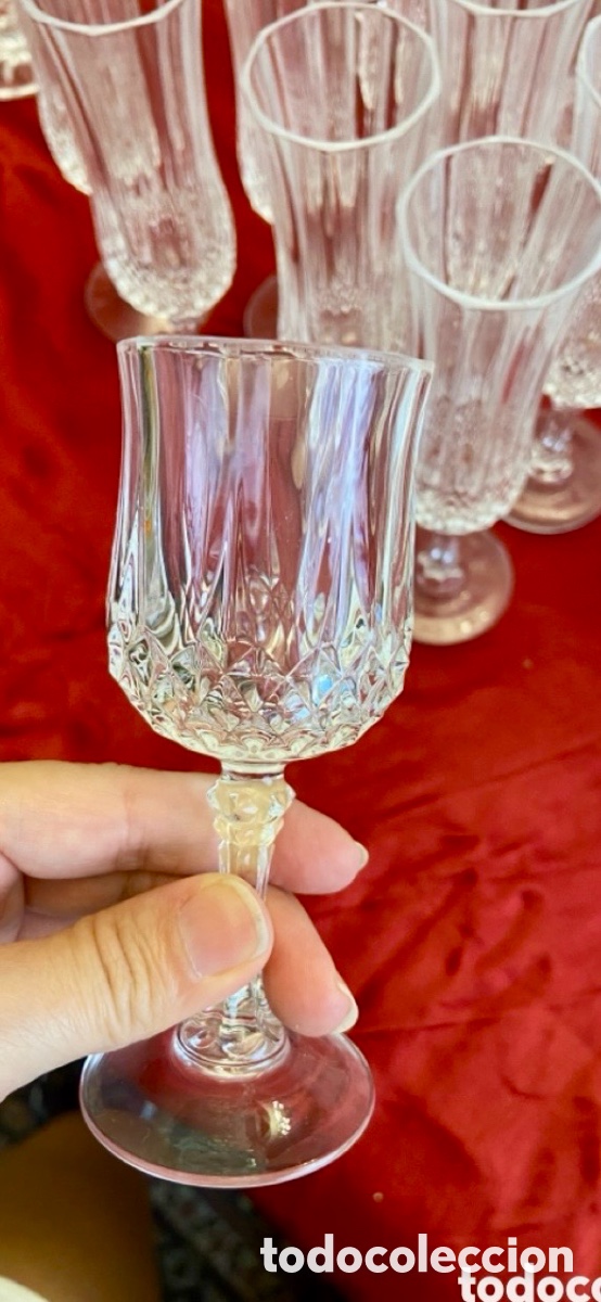 Antig&uuml;edades: Juego de copas de cristal de Arques - Foto 3