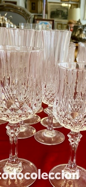 Antig&uuml;edades: Juego de copas de cristal de Arques - Foto 4