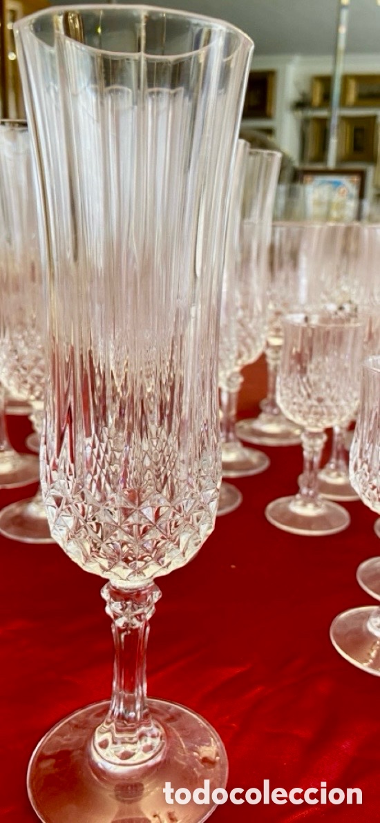 Antig&uuml;edades: Juego de copas de cristal de Arques - Foto 7