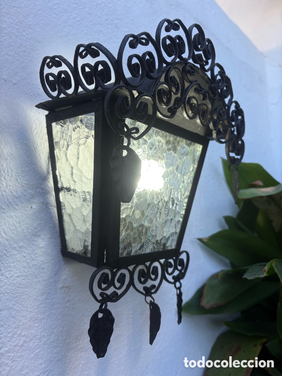 Antig&uuml;edades: FAROL ANDALUZ DE FORJA. - Foto 2