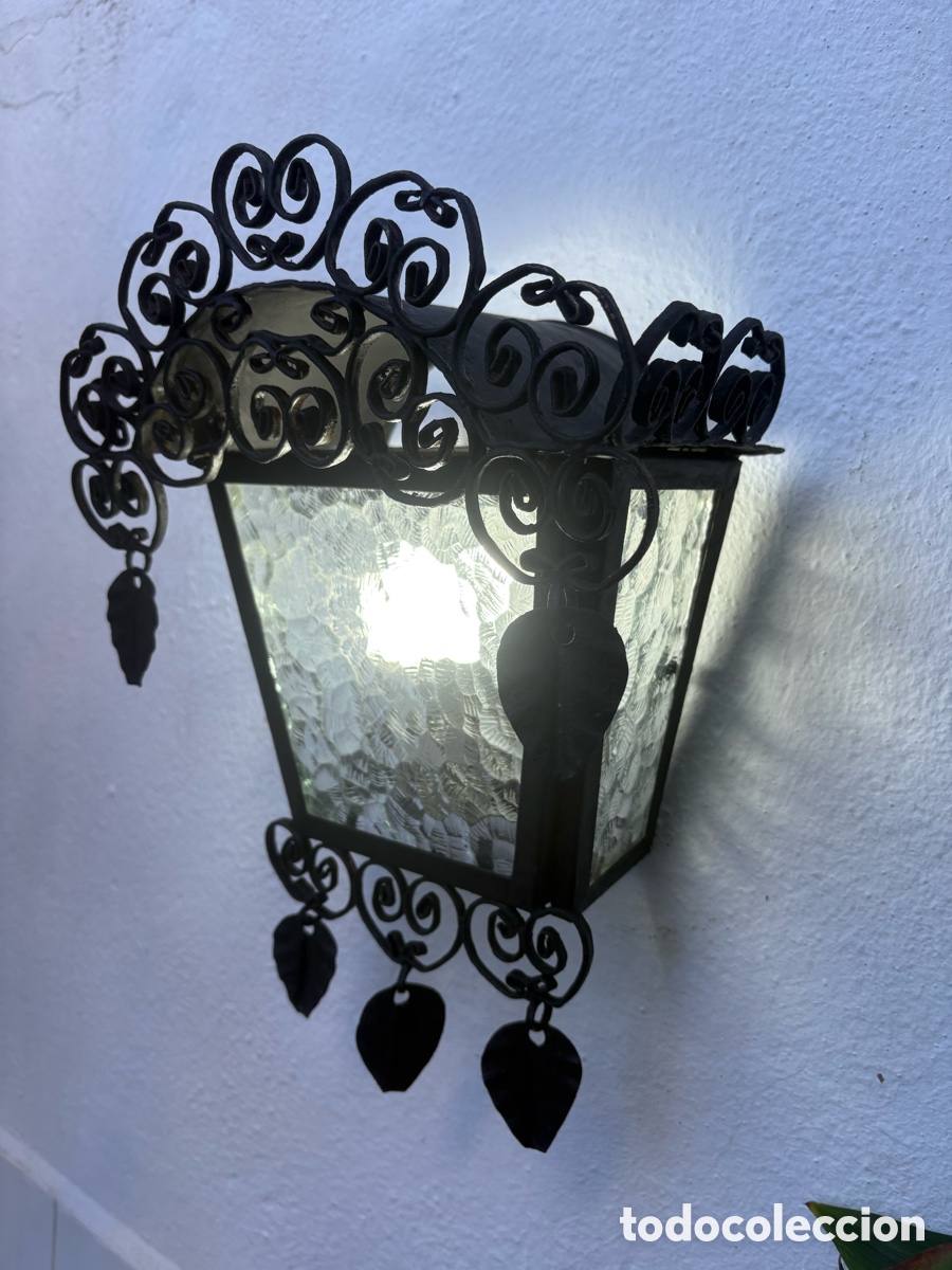 Antig&uuml;edades: FAROL ANDALUZ DE FORJA. - Foto 3