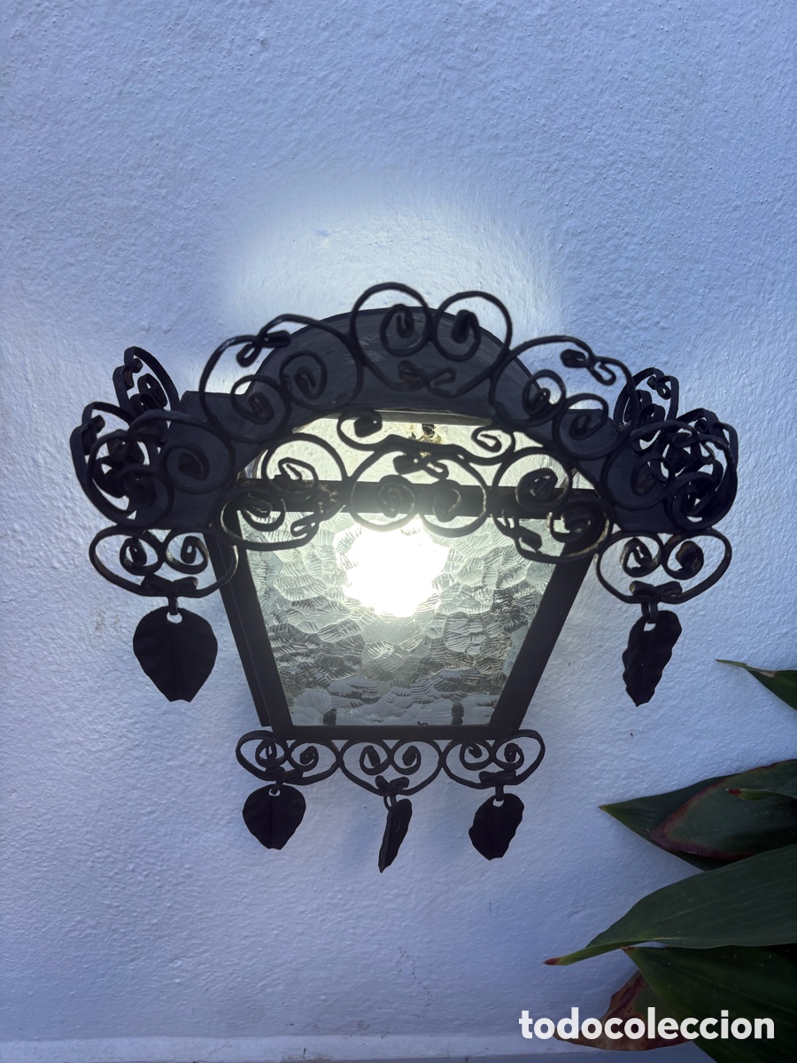 Antig&uuml;edades: FAROL ANDALUZ DE FORJA. - Foto 4