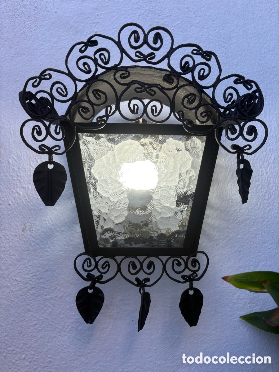 Antig&uuml;edades: FAROL ANDALUZ DE FORJA. - Foto 5