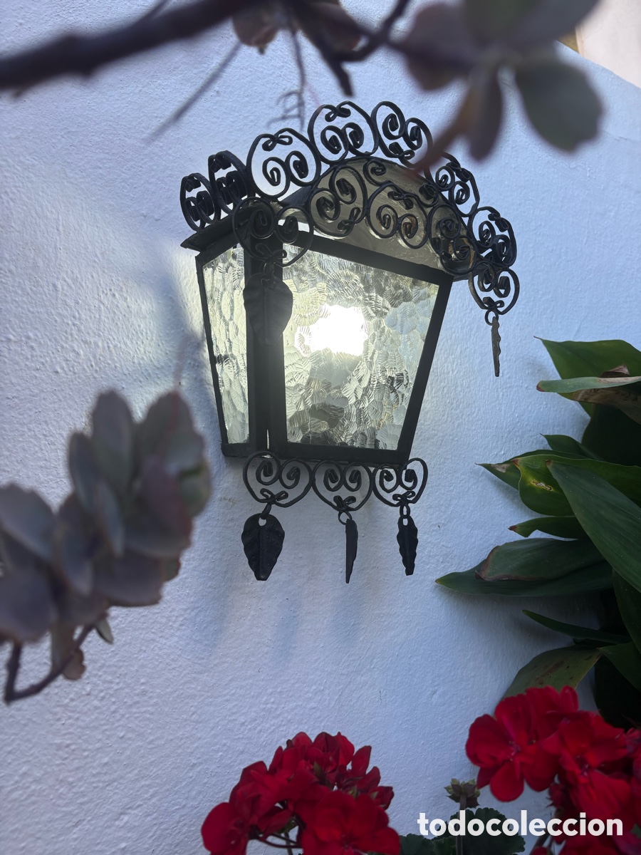 Antig&uuml;edades: FAROL ANDALUZ DE FORJA. - Foto 7