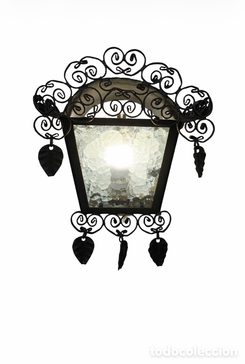 Antig&uuml;edades: FAROL ANDALUZ DE FORJA. - Foto 1