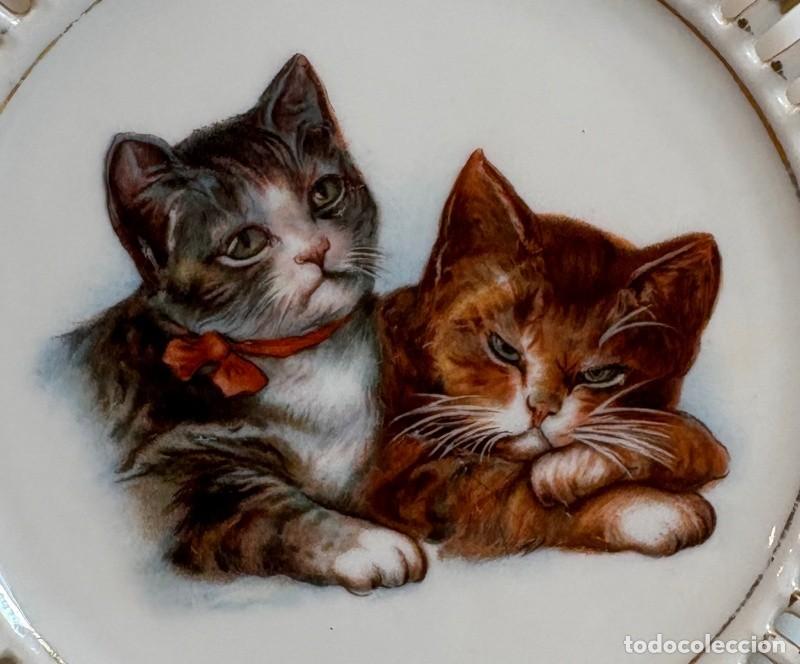 Antig&uuml;edades: Platos Decorativos con Gatos - Foto 6