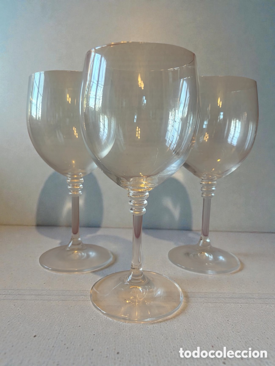 Antig&uuml;edades: 3 copas de vino modelo &ldquo;Olivia&rdquo; - Foto 2