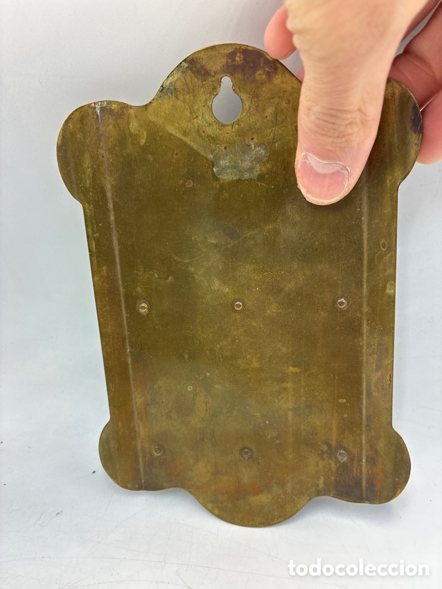 Antig&uuml;edades: Porta documentos met&aacute;lico de pared. - Foto 4
