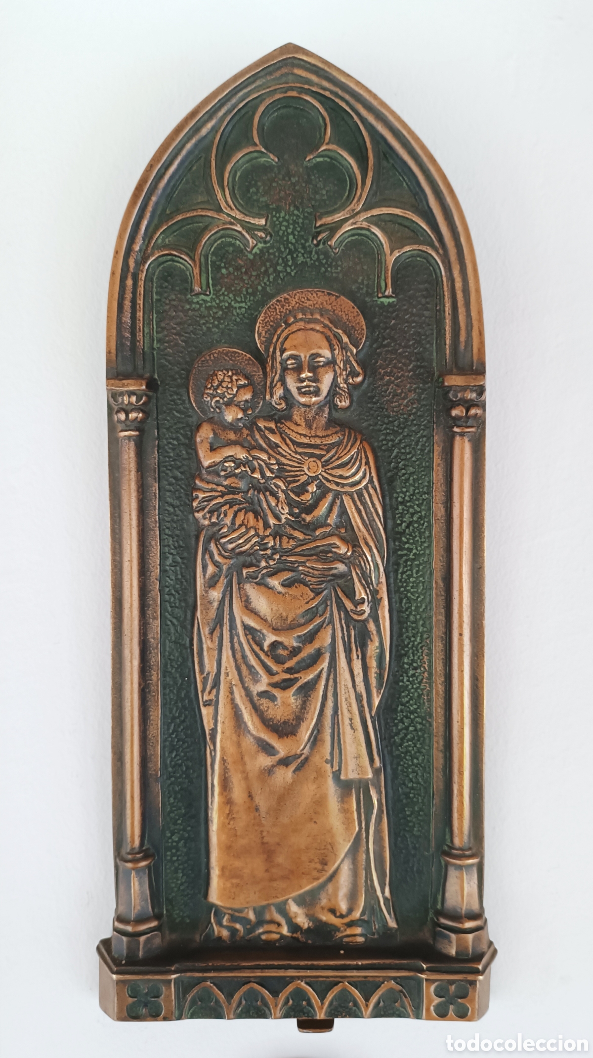 Antiques: Virgen de Olivet. Bronce patinado. Max Le Verrier