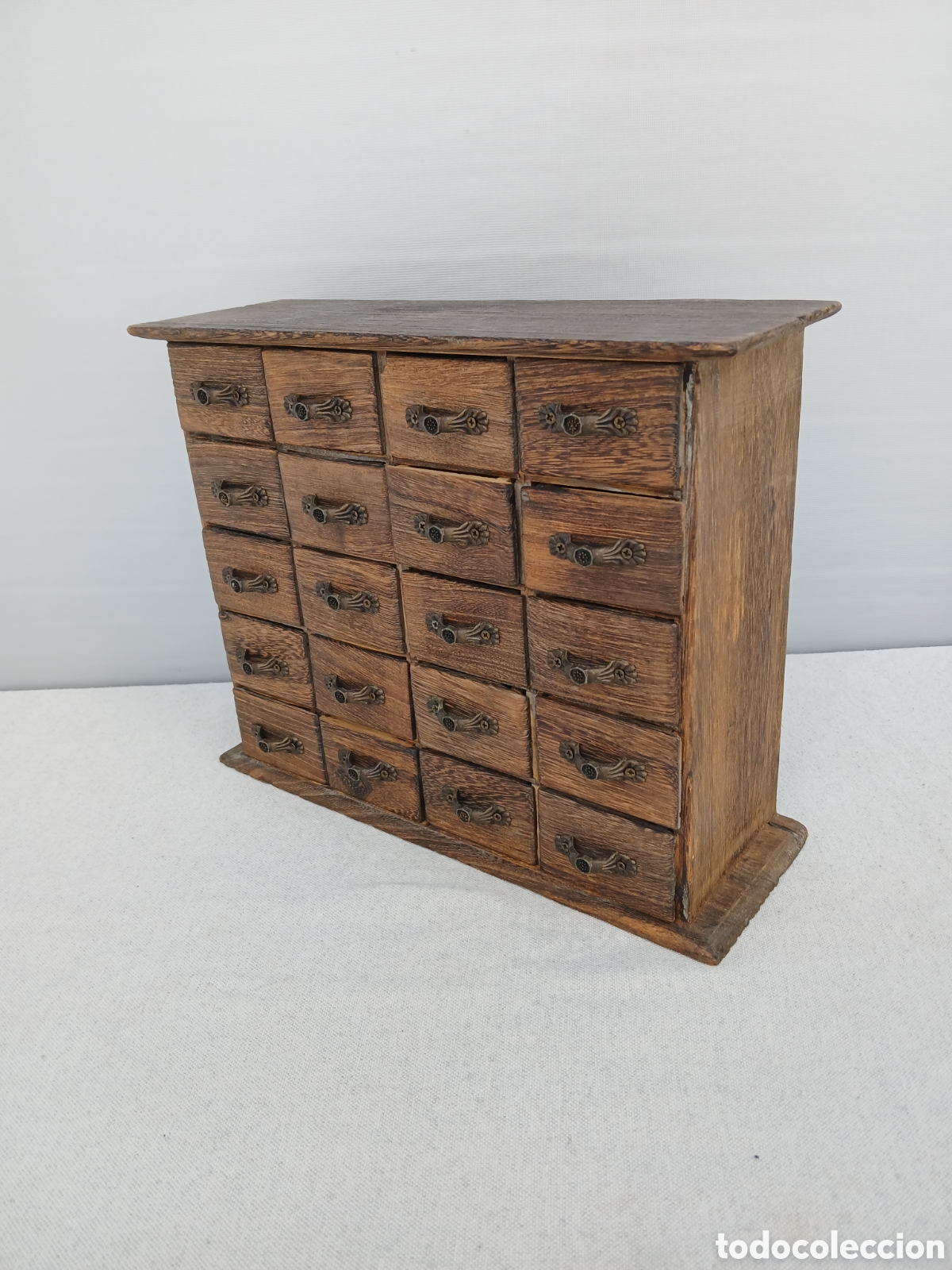 Antig&uuml;edades: Caja joyero madera 20 cajones - Foto 3
