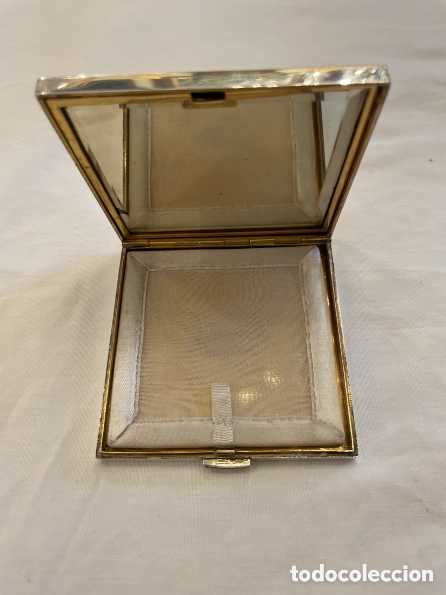 Antig&uuml;edades: Polvera de plata y rub&iacute;es siglo XX - Foto 6