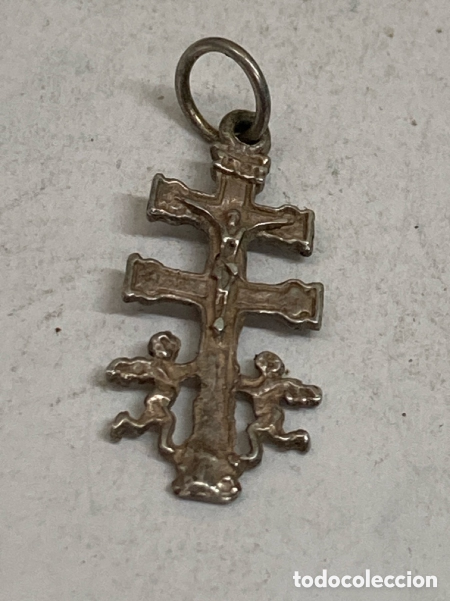 Antig&uuml;edades: Cruz de plata religiosa C538 - Foto 1