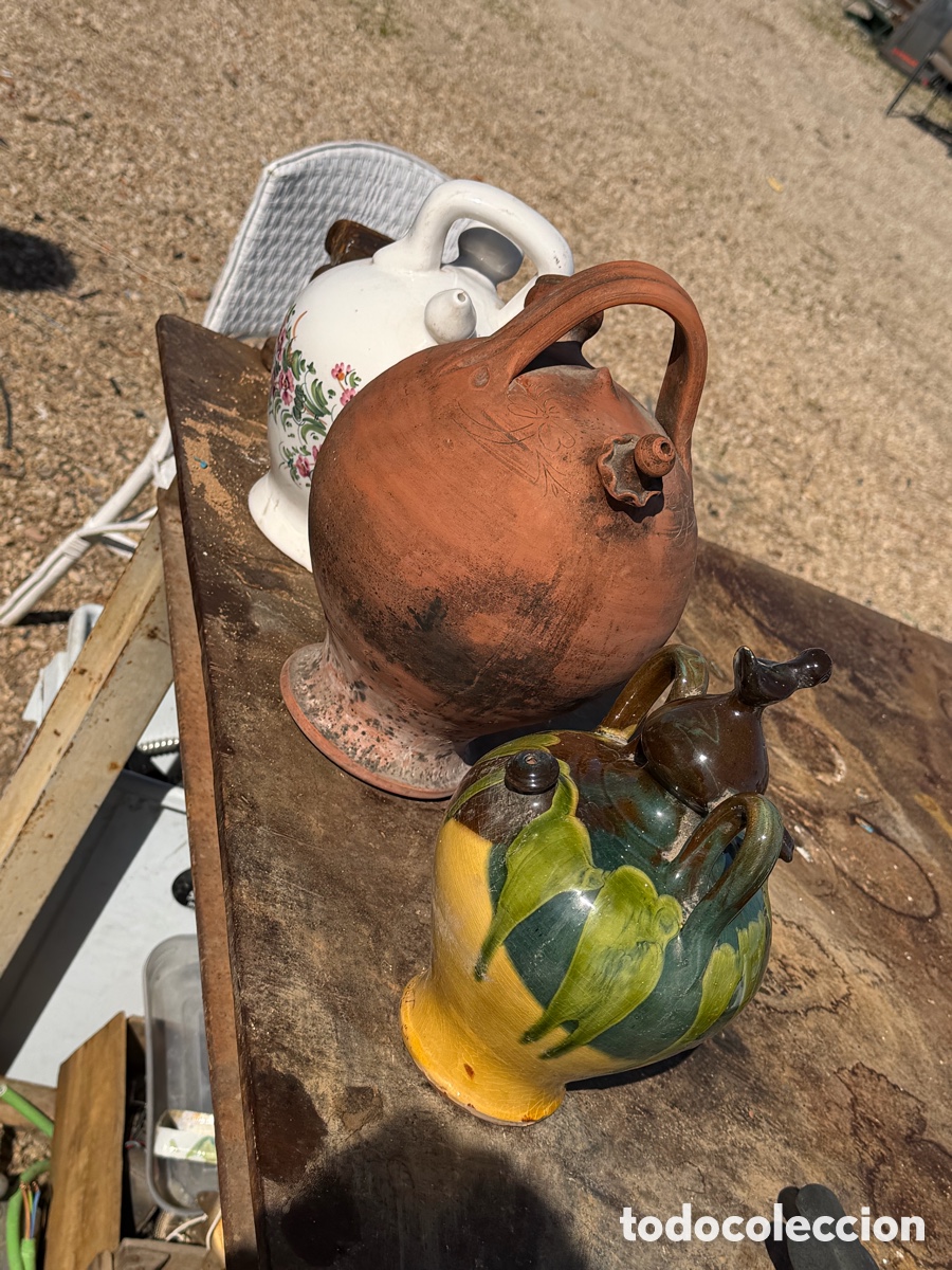 Antig&uuml;edades: Lote de tres botijos antiguos - Foto 3