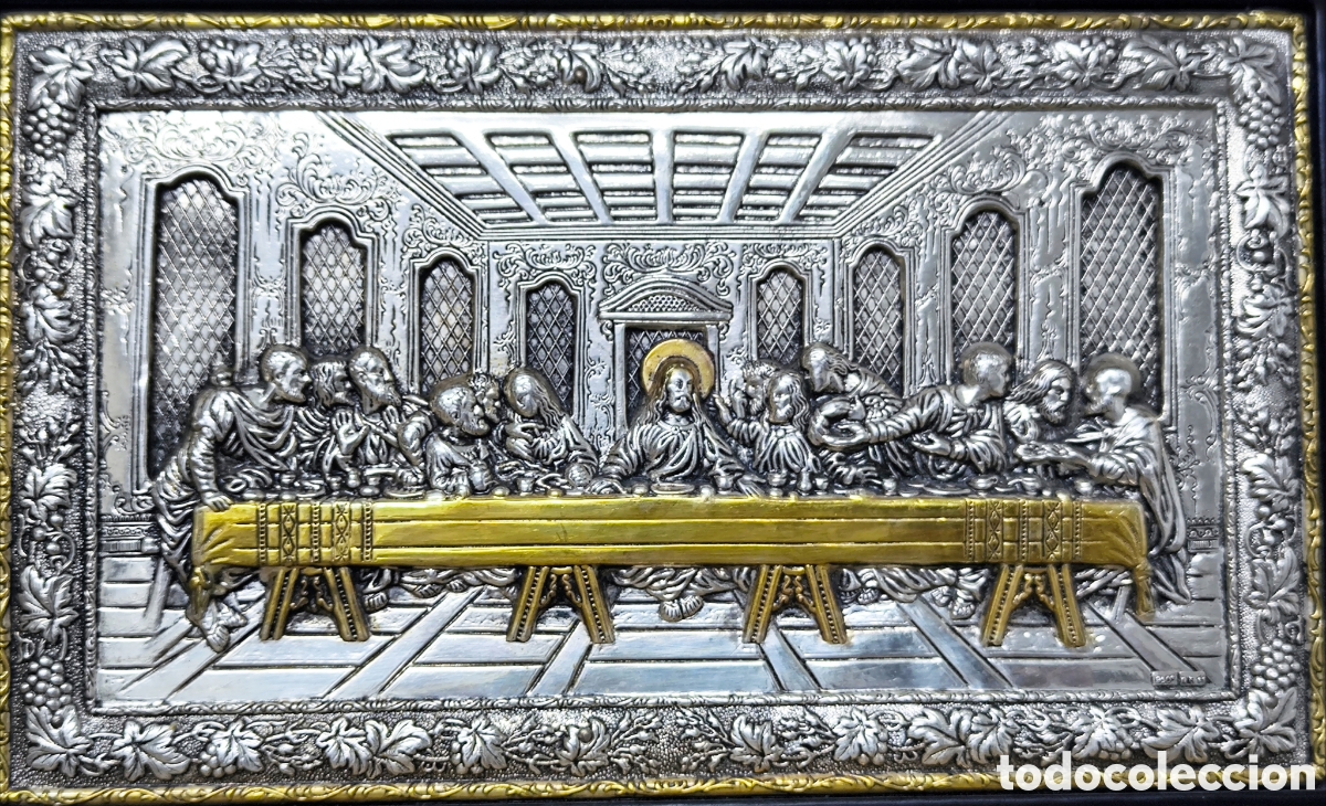 Antig&uuml;edades: &Uacute;LTIMA CENA EN PLATA Y BA&Ntilde;O ORO - Foto 1