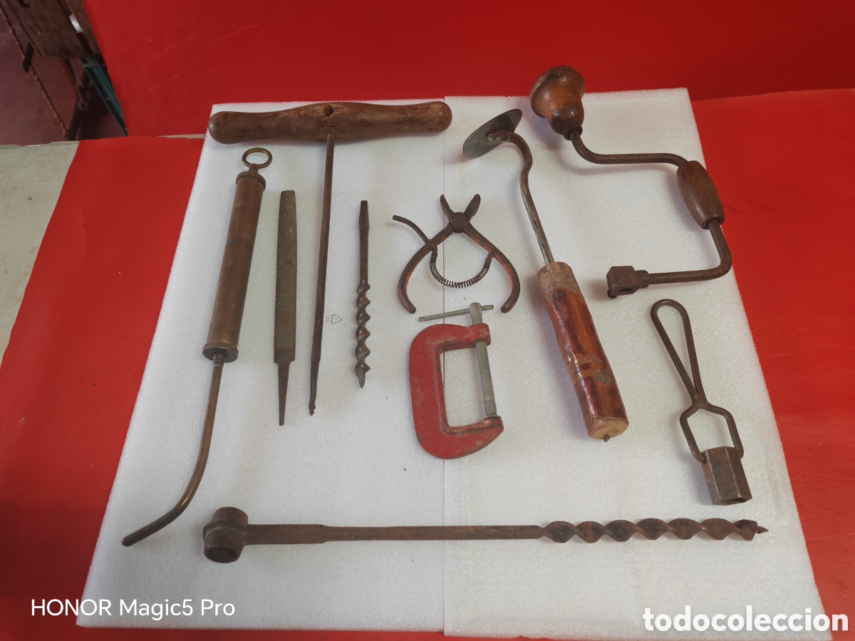 Antig&uuml;edades: Lote de antiguas herramientas - Foto 1
