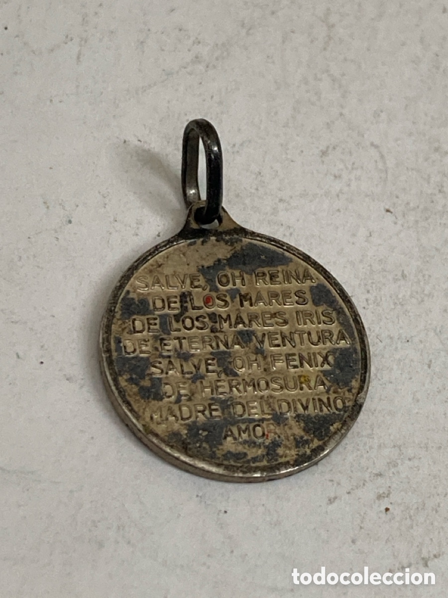 Antig&uuml;edades: Medalla de plata religiosa C538 - Foto 2