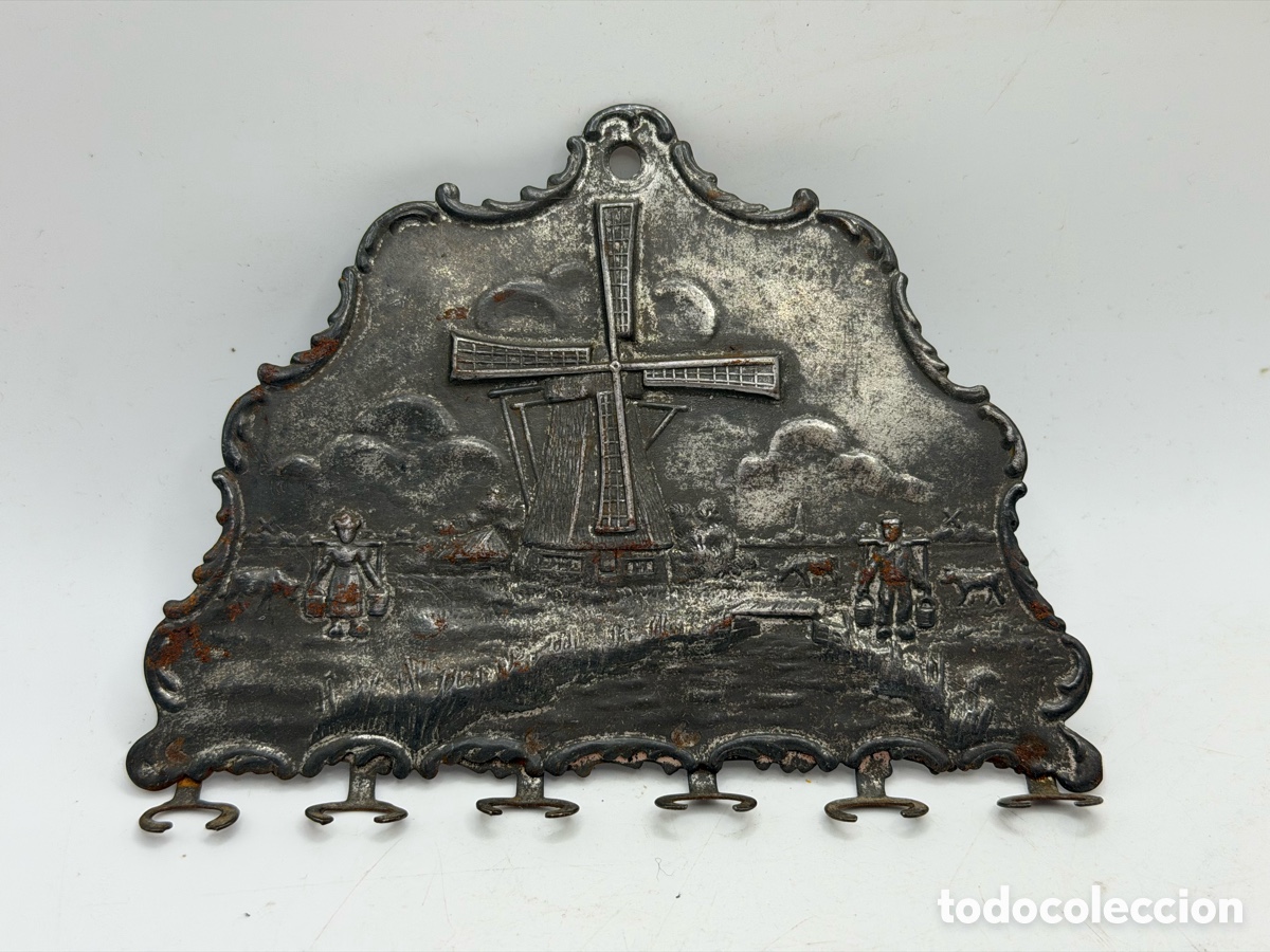 Antig&uuml;edades: Antiguo Perchero de Metal - Foto 3