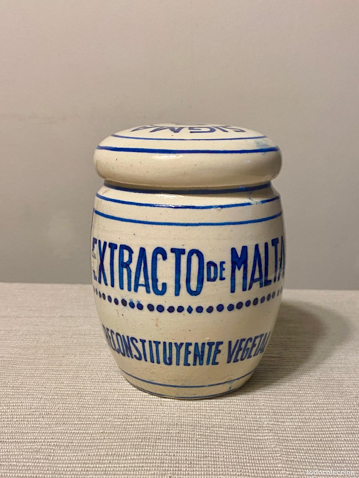 Antig&uuml;edades: ANTIGUO TARRO, ALBARELO DE EXTRACTO DE MALTA SIGMA - Foto 2