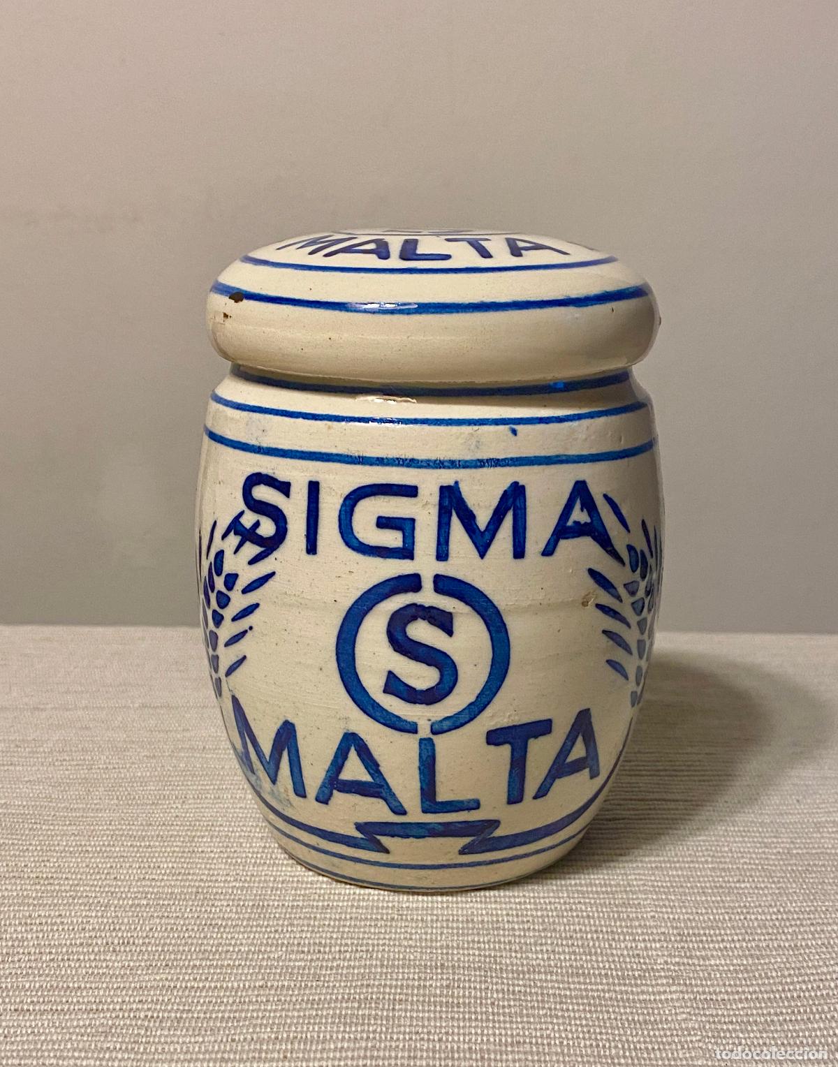 Antig&uuml;edades: ANTIGUO TARRO, ALBARELO DE EXTRACTO DE MALTA SIGMA - Foto 1