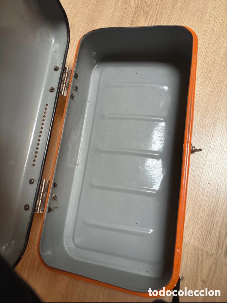 Antig&uuml;edades: Caja esmalte a&ntilde;os 50 - Foto 3